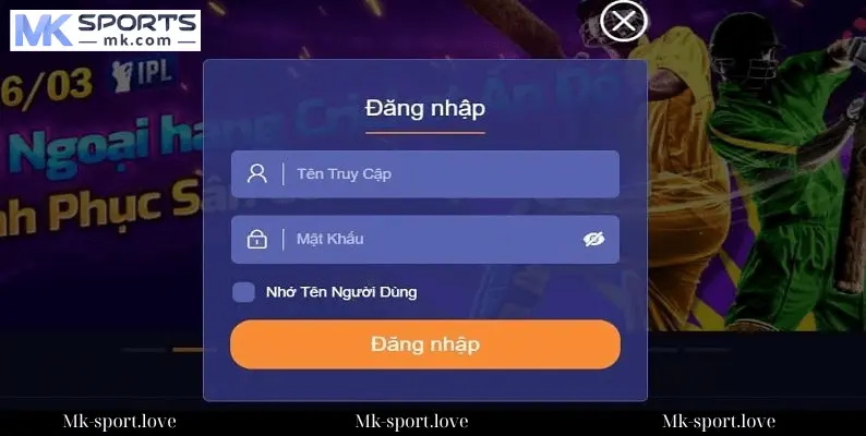 Cách Đăng Nhập MK sport Trên Máy Tính